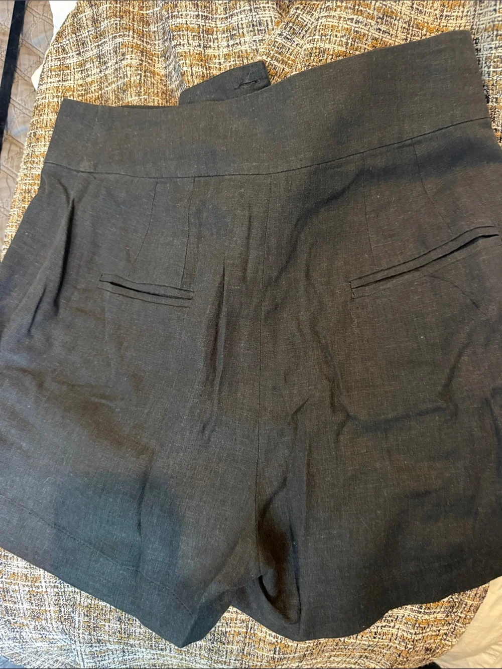 Vix Black High-Waist Tailored Shorts - Picture 4 of 5